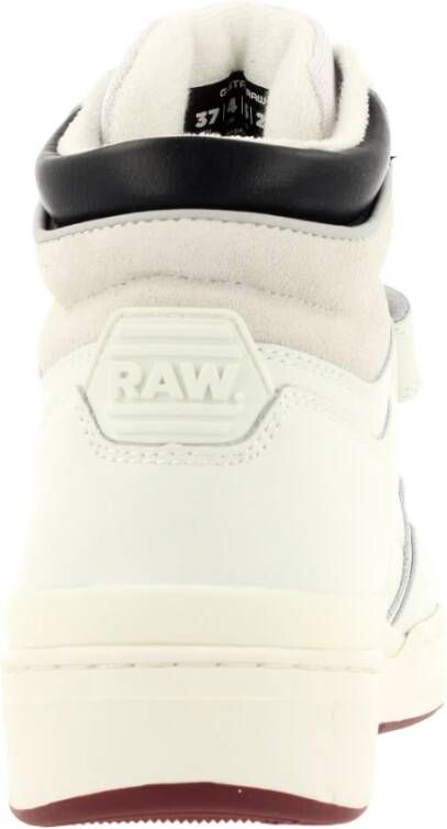 G-Star Trendy Hoge Leren Sneaker Wit Dames