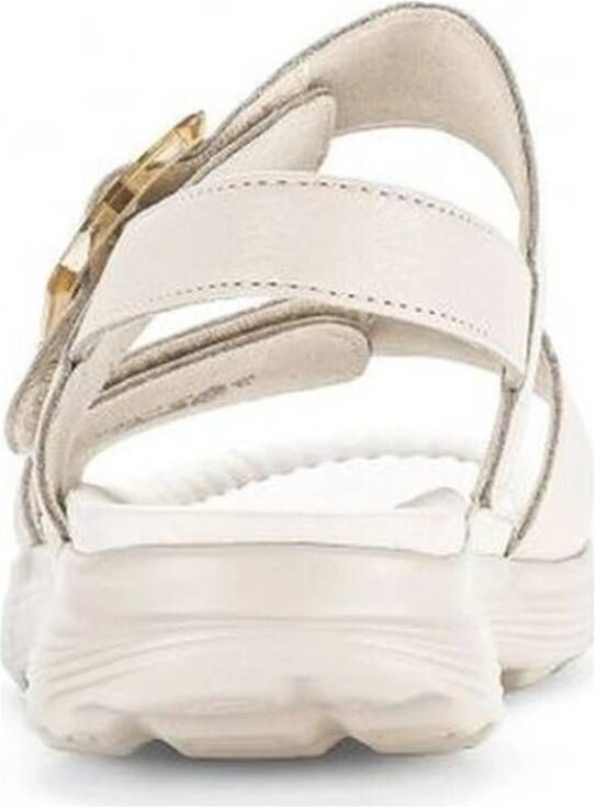 Gabor Beige Casual Platte Sandalen Beige Dames