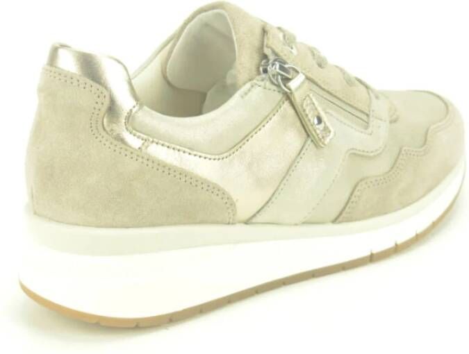 Gabor Beige Goud Runner Stijlvol Tapijt Kleed Beige Dames