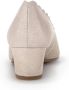 Gabor Beige-gouden metallic leren pumps Beige Dames - Thumbnail 8