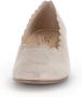 Gabor Beige-gouden metallic leren pumps Beige Dames - Thumbnail 9