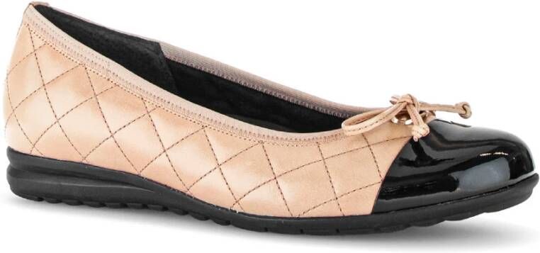 Gabor Beige Leren Ballet Flats Beige Dames