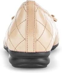 Gabor Beige Leren Ballet Flats Beige Dames