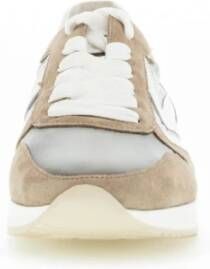 Gabor Beige Leren & Textiel Sneakers Beige Dames