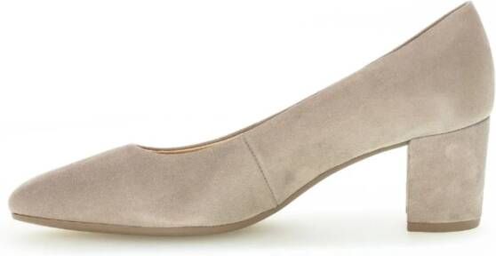 Gabor Beige Leren Pumps Beige Dames