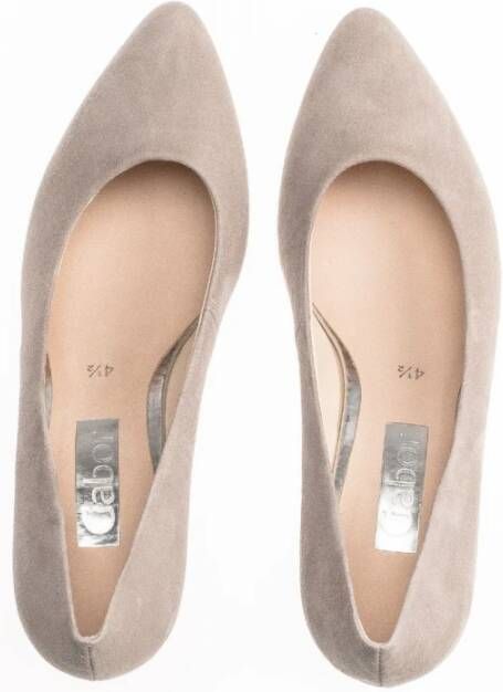 Gabor Beige Leren Pumps Beige Dames