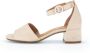 Gabor Beige Leren Sandalen Beige Dames - Thumbnail 2