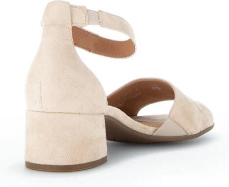 Gabor Beige Leren Sandalen Beige Dames