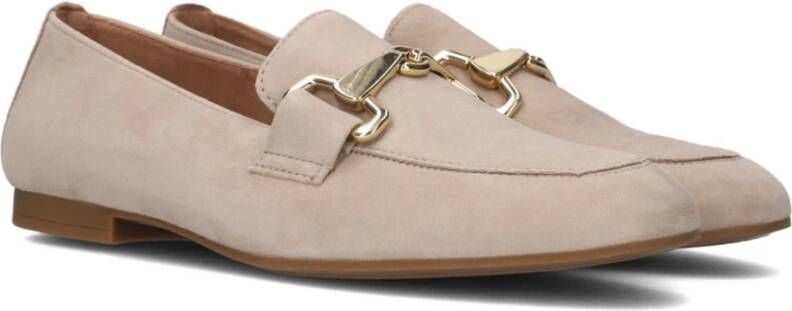 Gabor Beige Loafer 211 met Goud Horsebit Beige Dames