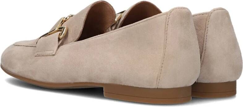 Gabor Beige Loafer 211 met Goud Horsebit Beige Dames