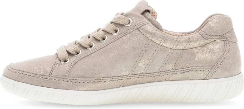 Gabor Beige metalen manden in metallic leer Beige Dames