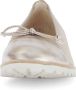 Gabor Beige metallic leren ballerina's van suède Beige Dames - Thumbnail 5