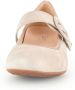 Gabor Beige metallic leren pumps Beige Dames - Thumbnail 5