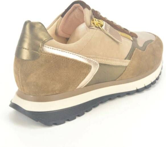 Gabor Beige Runner Combi Sneakers Beige Dames