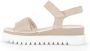 Gabor Beige Sandaal met Velours Leer Beige Dames - Thumbnail 3