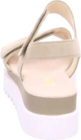 Gabor Beige Sandaal met Velours Leer Beige Dames