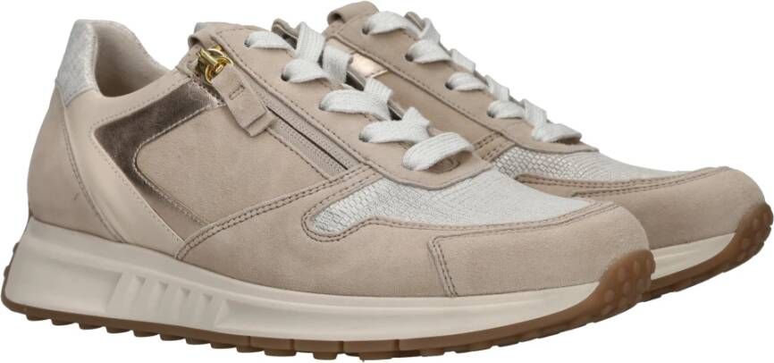 Gabor Beige Sneaker met Speciale Zool Beige Dames