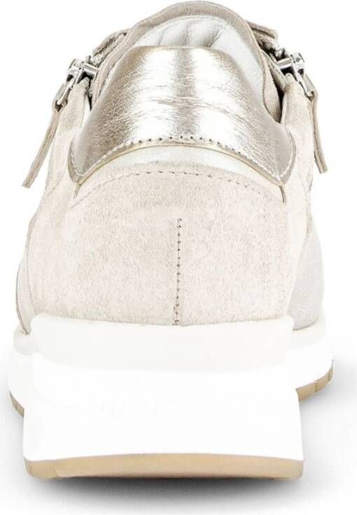 Gabor Beige Sneakers voor Vrouwen Beige Dames