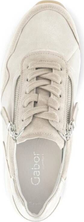 Gabor Beige Sneakers voor Vrouwen Beige Dames