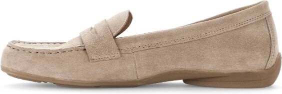 Gabor Beige suède mocassins Beige Dames