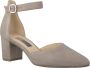 Gabor Beige Suède Pump met Enkelband Beige Dames - Thumbnail 15