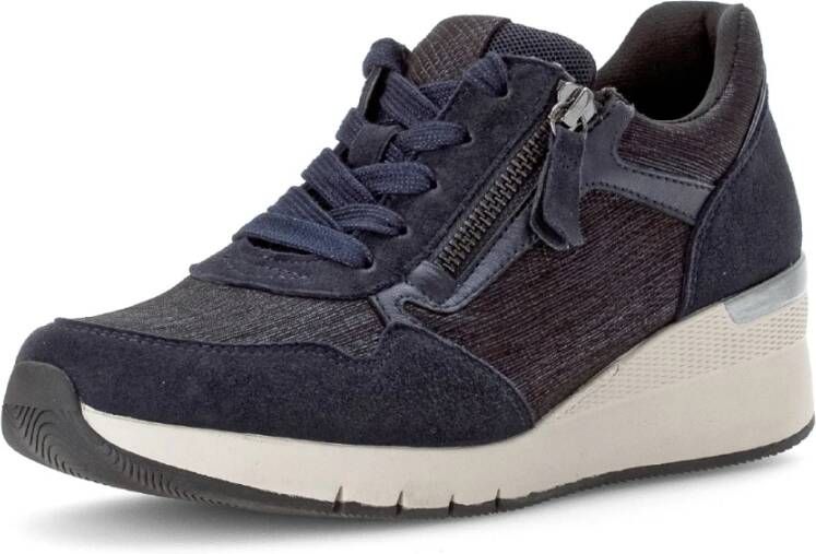 Gabor Blauwe Dames Sneaker Walking Collectie Blue Dames