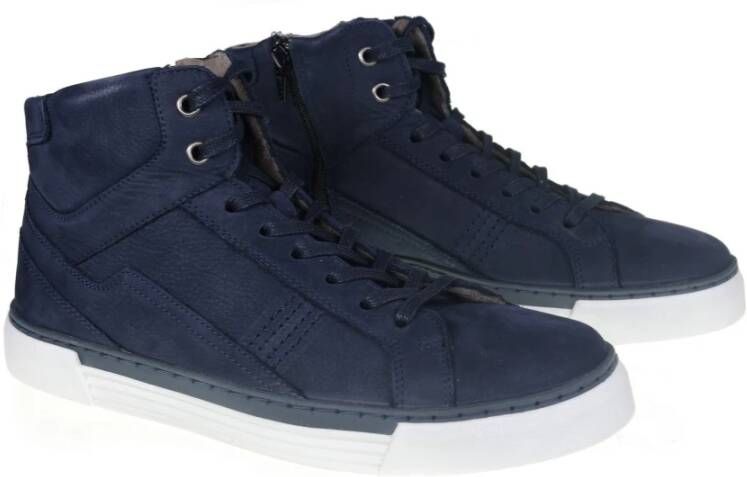 Gabor Blauwe Hoge Top Sneaker Boot Blue Heren