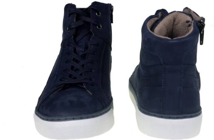 Gabor Blauwe Hoge Top Sneaker Boot Blue Heren