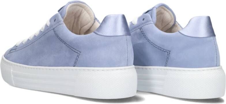 Gabor Blauwe Lage Sneakers met Plateauzool Blue Dames