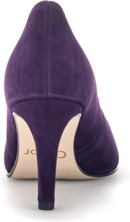 Gabor Blauwe Leren Elegante Pumps Purple Dames