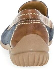 Gabor Blauwe nubuck leren mocassins Blue Dames