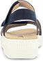 Gabor Blauwe nubuck leren sandalen Blue Dames - Thumbnail 4