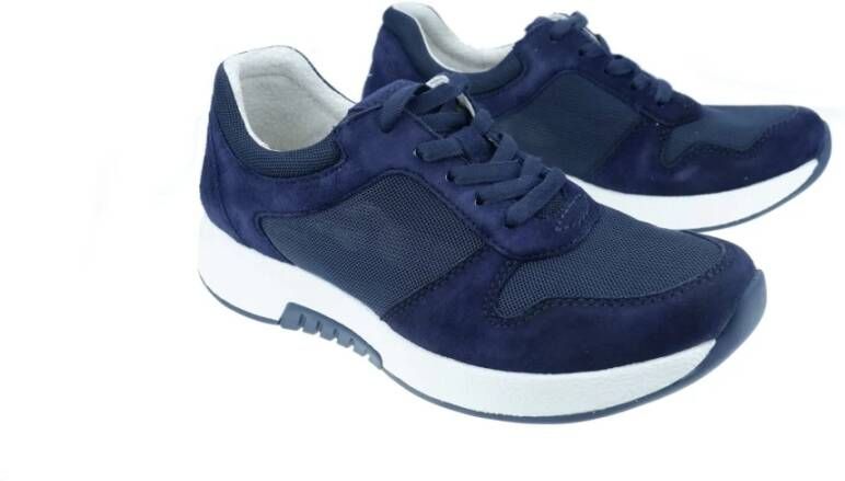 Gabor Blauwe Rollingsoft Sneaker voor Vrouwen Blue Dames