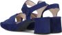 Gabor Blauwe Suède Kruisband Sandalen Blue Dames - Thumbnail 10