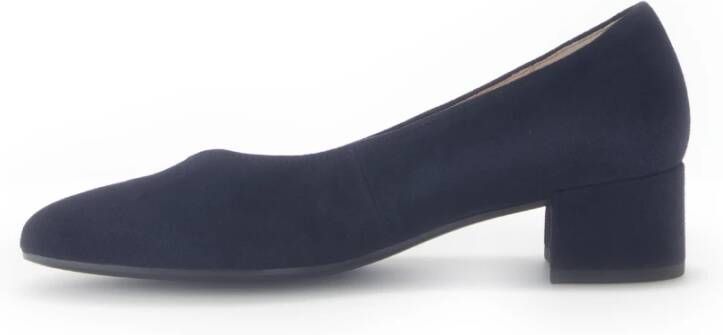 Gabor Blauwe suède leren pumps Blue Dames