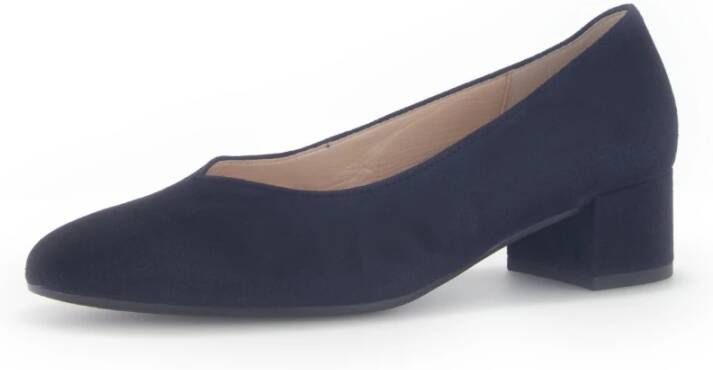 Gabor Blauwe suède leren pumps Blue Dames