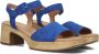 Gabor Blauwe Suède Sandalen met Blokhak Blue Dames - Thumbnail 8