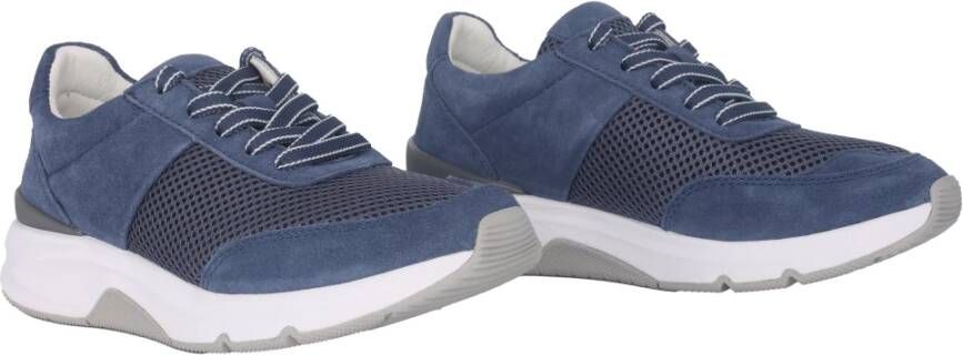 Gabor Blauwe Walking Rolling Sneaker voor vrouwen Blue Dames