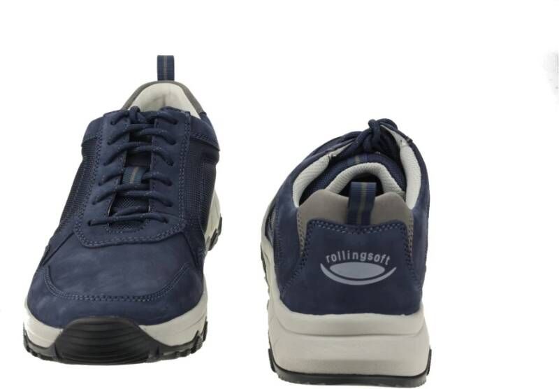 Gabor Blauwe wandelsneakers voor heren Blue Heren