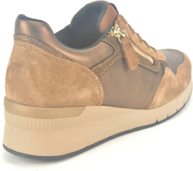 Gabor Bronze Runner Sneakers Brown Dames