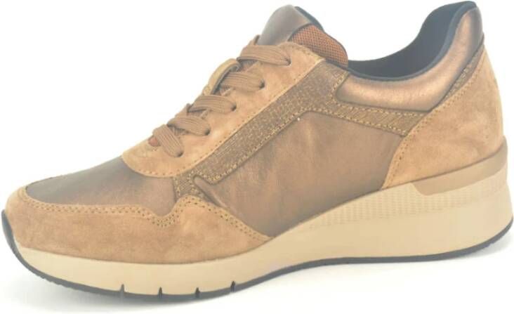 Gabor Bronze Runner Sneakers Brown Dames