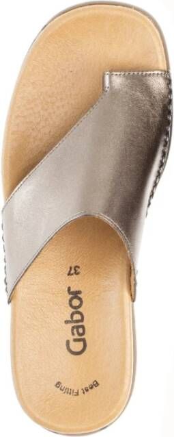 Gabor Bronzen Dames Slides Comfort Collectie Gray Dames