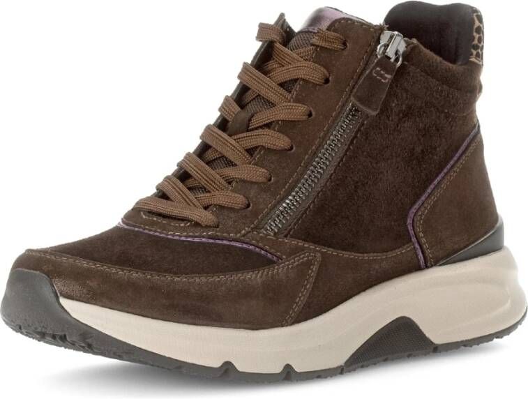 Gabor Bruine Dames Wandelschoenen Stijlvol Brown Dames