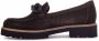 Gabor Bruine Fluwelen Loafers Brown Dames - Thumbnail 4