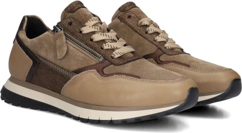 Gabor Bruine Lage Stijlvolle Sneakers Brown Dames