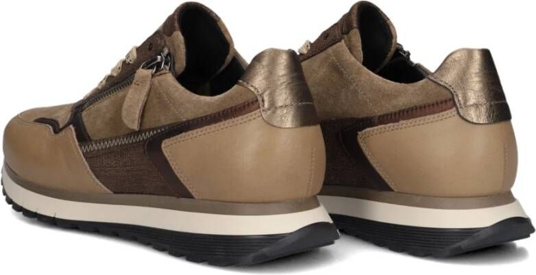 Gabor Bruine Lage Stijlvolle Sneakers Brown Dames