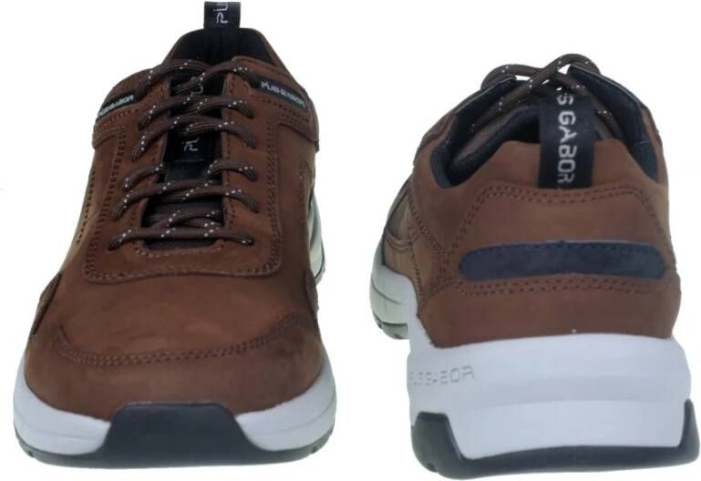 Gabor Bruine Leren Sneaker Brown Heren