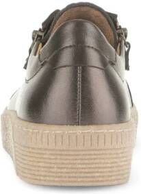 Gabor Bruine leren sneakers Brown Dames