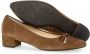 Gabor Bruine Suède Pumps met Velours Detail Brown Dames - Thumbnail 3