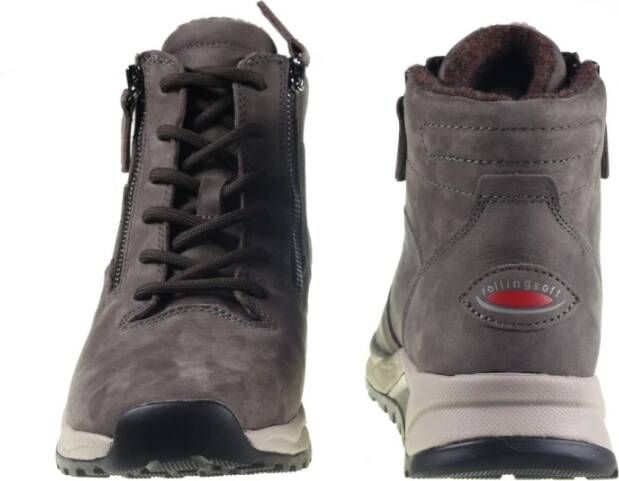 Gabor Bruine Walking Boot Rollingsoft Brown Dames